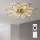 Brilagi - Ventilator de tavan LED reglabil LED/43W/230V 3000-6500K diametru 90 cm auriu + telecomandă
