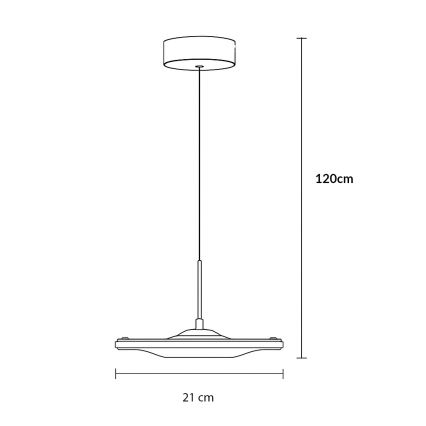 Brilagi VERANO - Lustră LED suspendată pe cablu LED/15W/230V