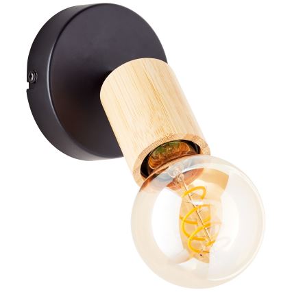 Brilliant - Aplica de perete cu spot 1xE27/28W/230V din bambus