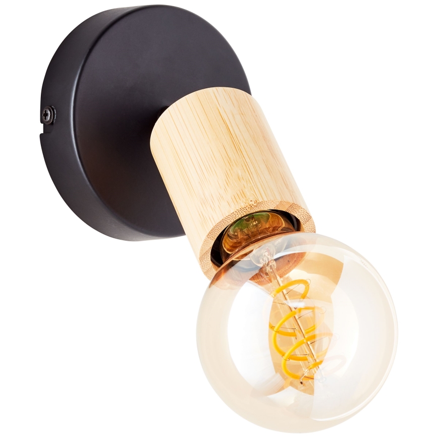 Brilliant - Aplica de perete cu spot 1xE27/28W/230V din bambus