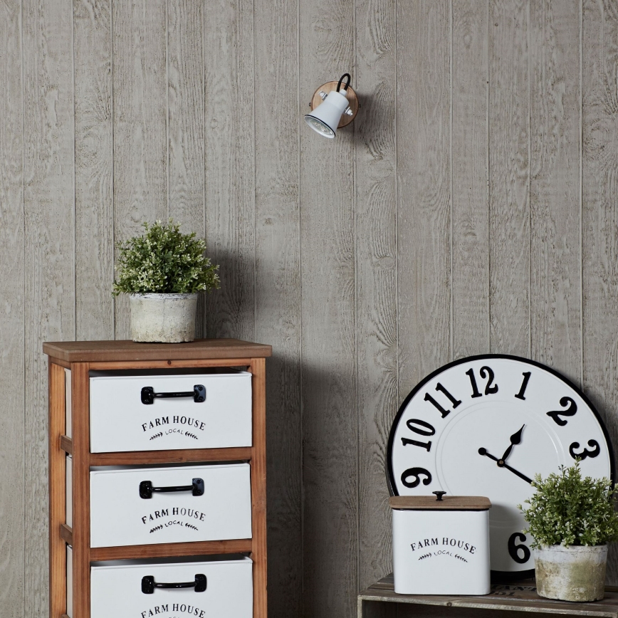 Brilliant - Aplica de perete cu spot SEED 1xGU10/5W/230V alb/bej