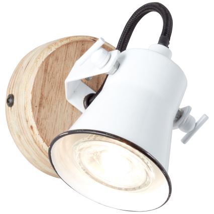 Brilliant - Aplica de perete cu spot SEED 1xGU10/5W/230V alb/bej