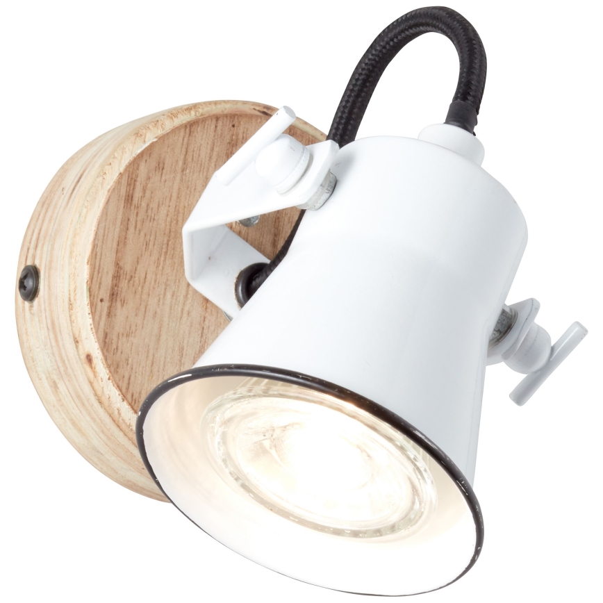 Brilliant - Aplica de perete cu spot SEED 1xGU10/5W/230V alb/bej