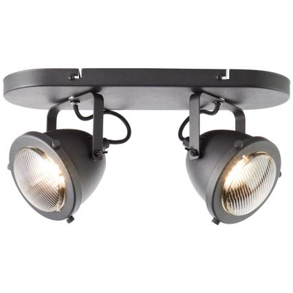 Brilliant - Aplica spot CARMEN 2xGU10/5W/230V negru
