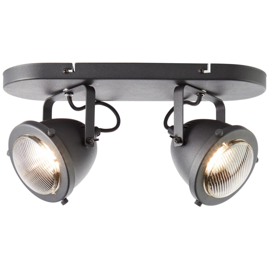 Brilliant - Aplica spot CARMEN 2xGU10/5W/230V negru