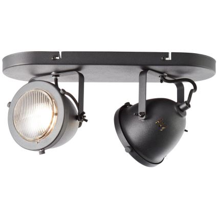 Brilliant - Aplica spot CARMEN 2xGU10/5W/230V negru