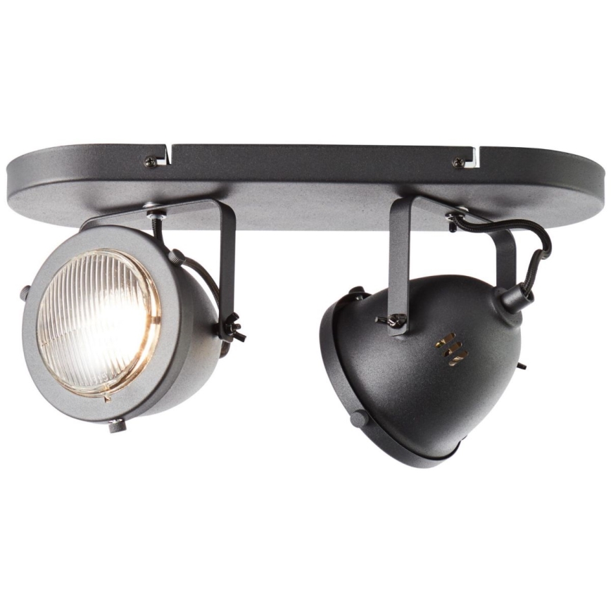 Brilliant - Aplica spot CARMEN 2xGU10/5W/230V negru