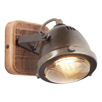 Brilliant - Aplică spot de perete CARMEN WOOD 1xGU10/5W/230V eucalipt