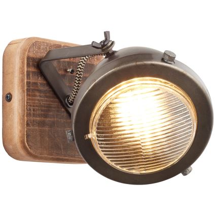 Brilliant - Aplică spot de perete CARMEN WOOD 1xGU10/5W/230V eucalipt