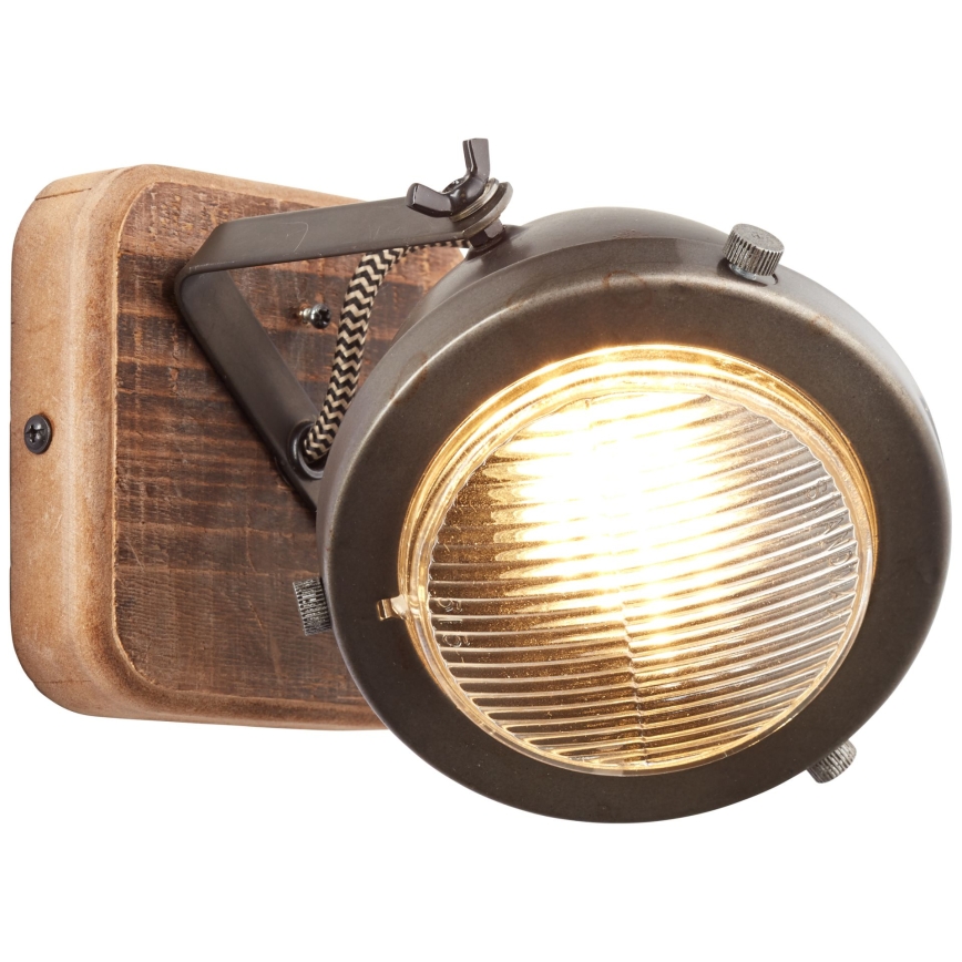 Brilliant - Aplică spot de perete CARMEN WOOD 1xGU10/5W/230V eucalipt