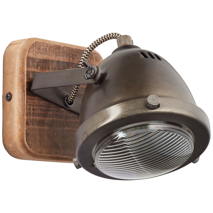 Brilliant - Aplică spot de perete CARMEN WOOD 1xGU10/5W/230V eucalipt