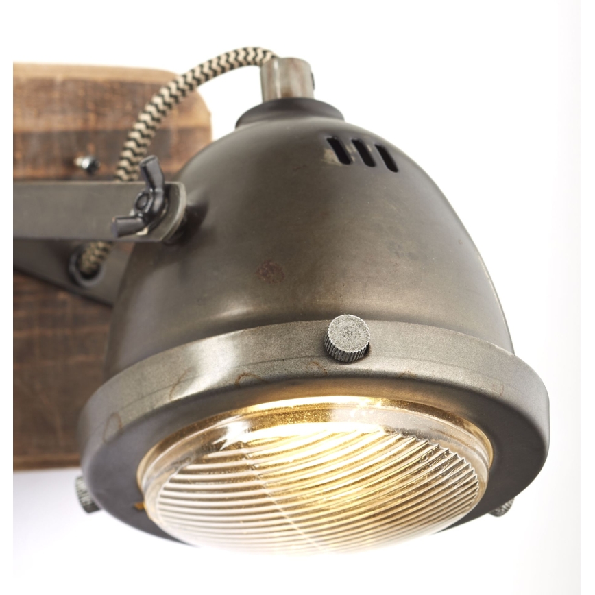 Brilliant - Aplică spot de perete CARMEN WOOD 1xGU10/5W/230V eucalipt