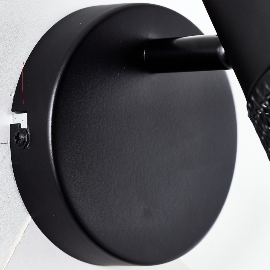 Brilliant - Aplica spot de perete KAMOLO 1xE27/40W/230V neagră