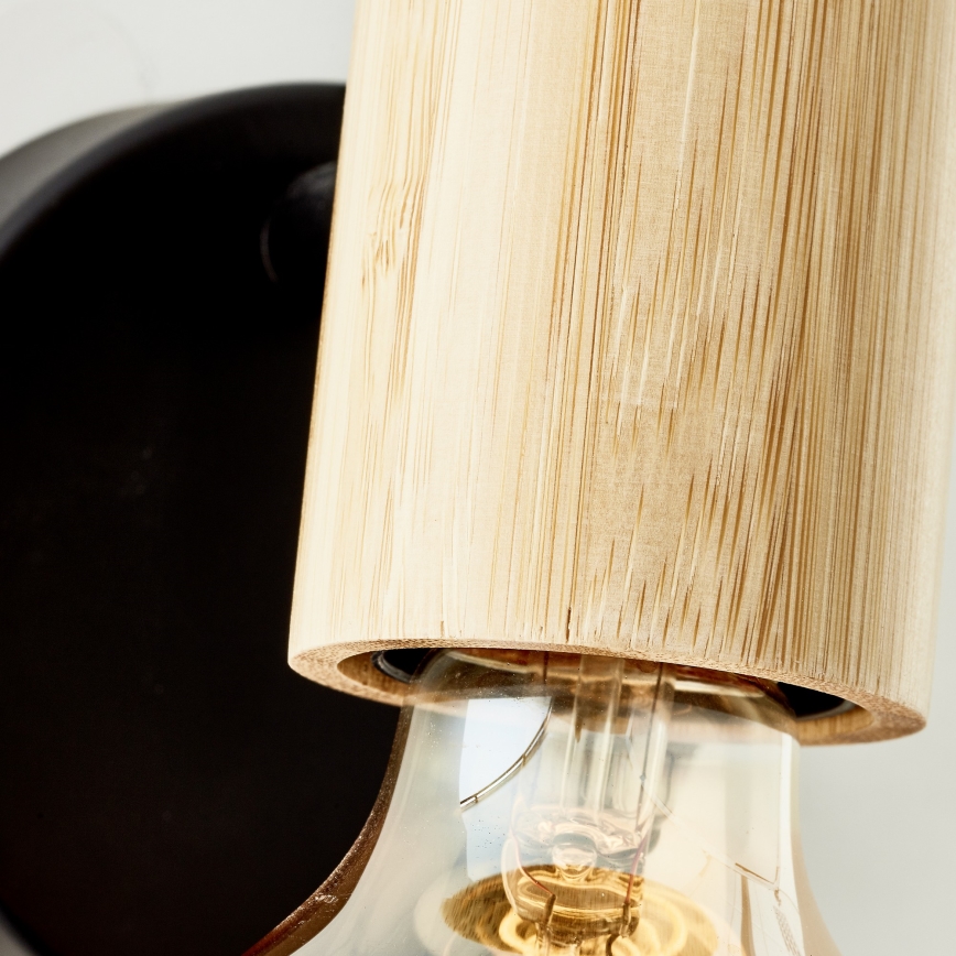 Brilliant - Aplica spot de perete KERRY 1xE27/40W/230V bambus