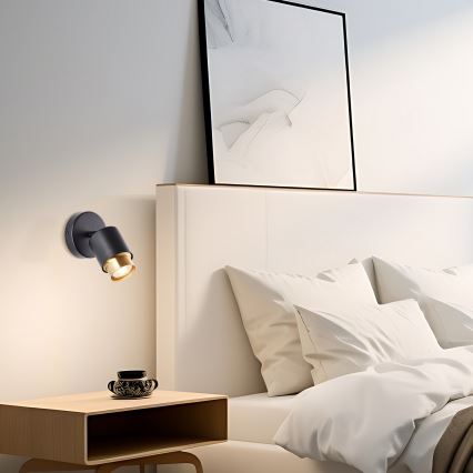 Brilliant - Aplică spot LED de perete COVELO 1xGU10/5W/230V negru/auriu