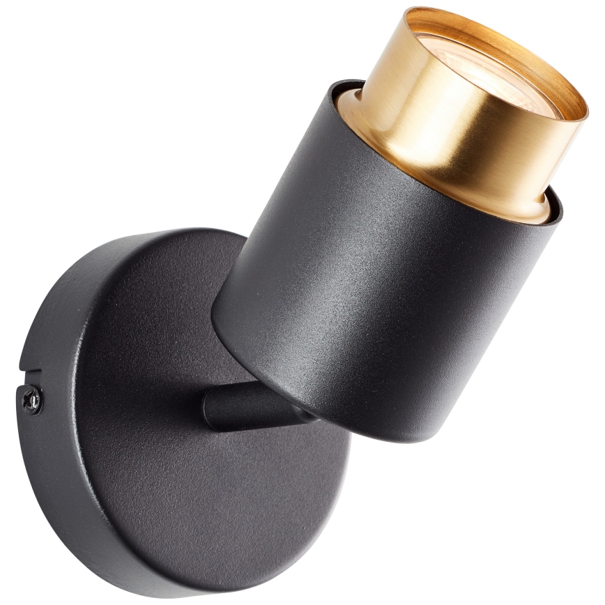 Brilliant - Aplică spot LED de perete COVELO 1xGU10/5W/230V negru/auriu