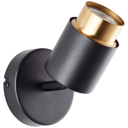 Brilliant - Aplică spot LED de perete COVELO 1xGU10/5W/230V negru/auriu