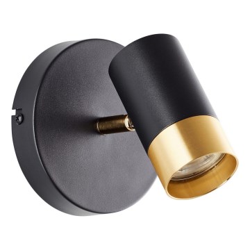 Brilliant - Aplica spot LED VIGOLO, 1x GU10/5W/230V, negru/auriu