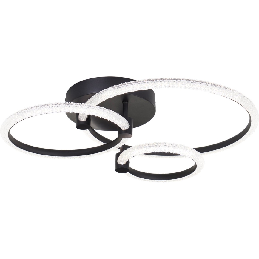 Brilliant - Plafonieră LED dimabilă AYDIN LED/34W/230V 3000-6500K neagră + telecomandă