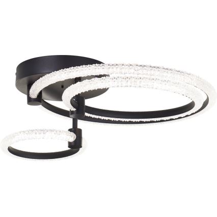 Brilliant - Plafonieră LED dimabilă AYDIN LED/34W/230V 3000-6500K neagră + telecomandă