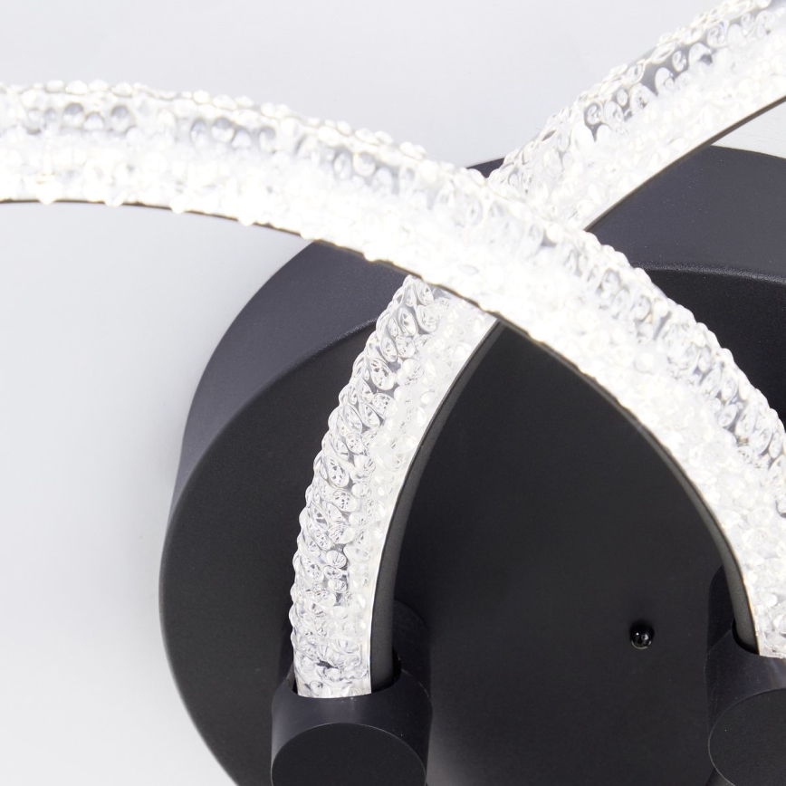 Brilliant - Plafonieră LED dimabilă AYDIN LED/34W/230V 3000-6500K neagră + telecomandă