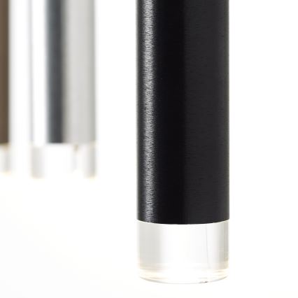 Brilliant CEMBALO - Lustră LED dimabilă pe cablu, 60W/230V, crom mat/negru/maro