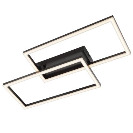 Brilliant JORVIC Plafonieră LED 21W/230V 29x60 cm neagră