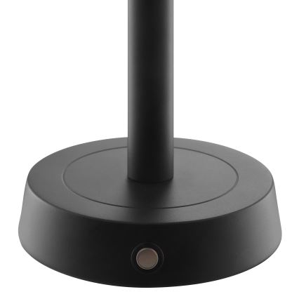 Brilliant - Lampă de masă LED reîncărcabilă RAZOR, reglabilă, cu control tactil, 2,5W/5V, 2700K, 2600 mAh, IP44, negru
