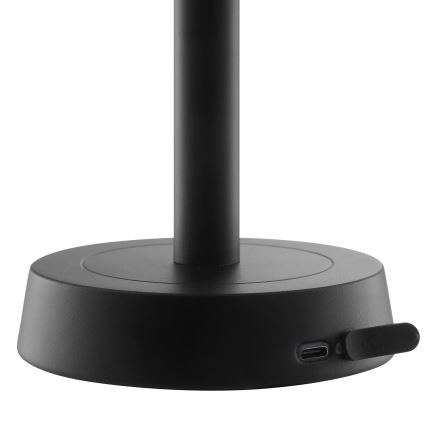 Brilliant - Lampă de masă LED reîncărcabilă RAZOR, reglabilă, cu control tactil, 2,5W/5V, 2700K, 2600 mAh, IP44, negru