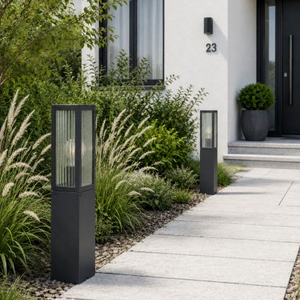 Brilliant - Lampă de exterior GETTA 1xE27/20W/230V 50 cm IP44 neagră