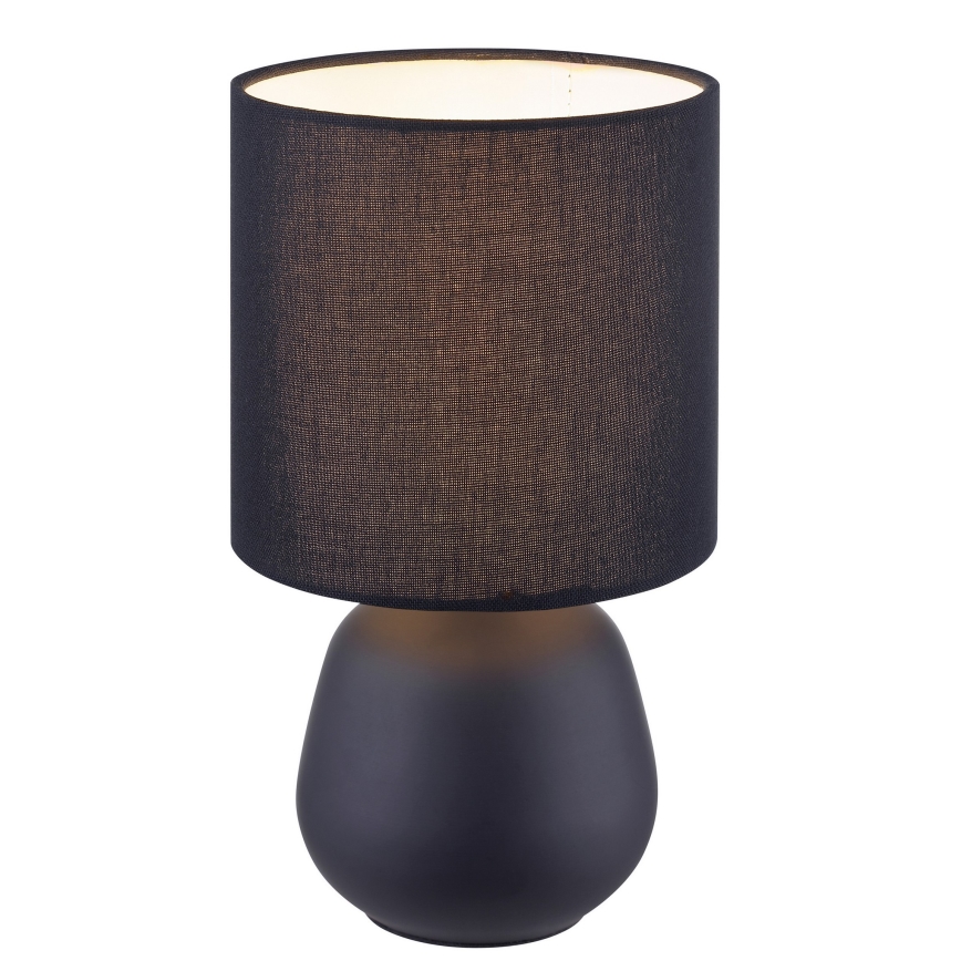 Brilliant - Lampă de masă AUREA 1xE14/20W/230V neagră