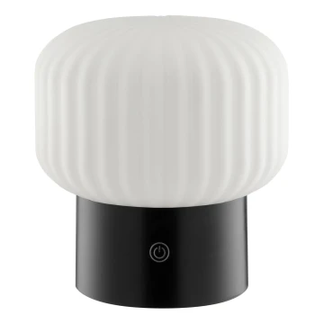 Brilliant - Lampă de masă de exterior SARASTRO LED RGBW reglabilă, reîncărcabilă, cu control tactil, 3W/5V, 2700K, 1800 mAh, IP44, albă