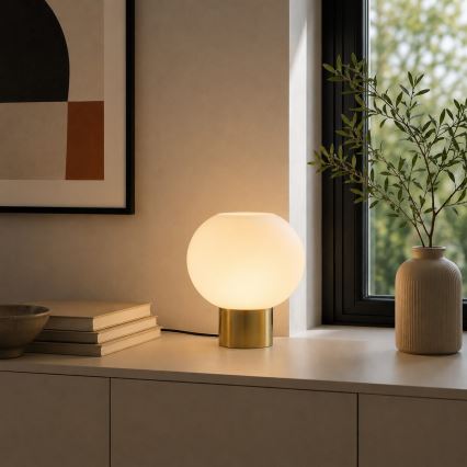Brilliant - Lampă de masă FANNY 1xE27/20W/230V alamă