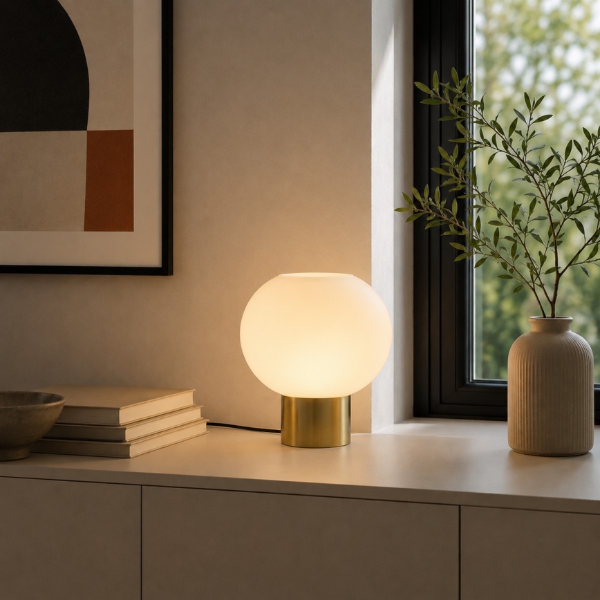 Brilliant - Lampă de masă FANNY 1xE27/20W/230V alamă