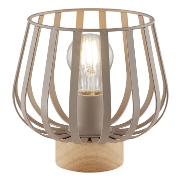 Brilliant - Lampă de masă NORDIC CAGE 1xE27/20W/230V bej