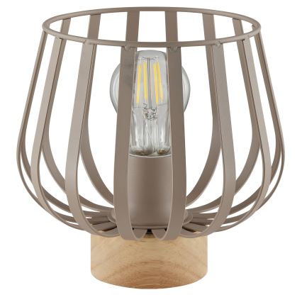 Brilliant - Lampă de masă NORDIC CAGE 1xE27/20W/230V bej