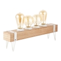 Brilliant - Lampă de masă WHITEWOOD 4xE27/60W/230V