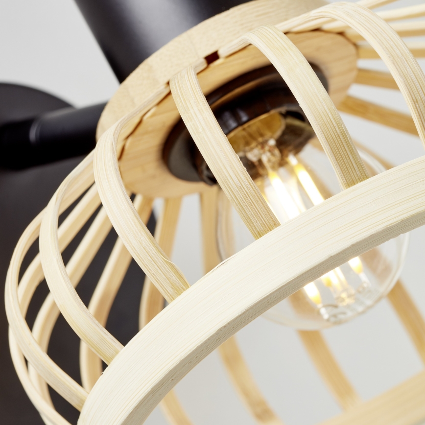 Brilliant - Lampă de perete NORAH 1xE14/28W/230V bambus