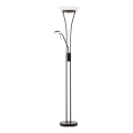 Brilliant - Lampă de podea LED reglabilă FINN 2xLED/13W/230V neagră