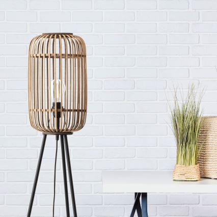 Brilliant - Lampă de podea WOODROW, 1xE27/60W/230V, din bambus