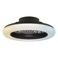 Brilliant - Lampă de tavan LED reglabilă cu ventilator MONTERO LED/20W/230V 2700-6500K Ø 42 cm negru + telecomandă