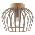Brilliant - Lampă de tavan NORDIC CAGE 1xE27/20W/230V Ø 25 cm bej