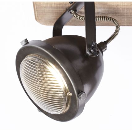 Brilliant - Lampă spot CARMEN WOOD 4xGU10/5W/230V eucalipt