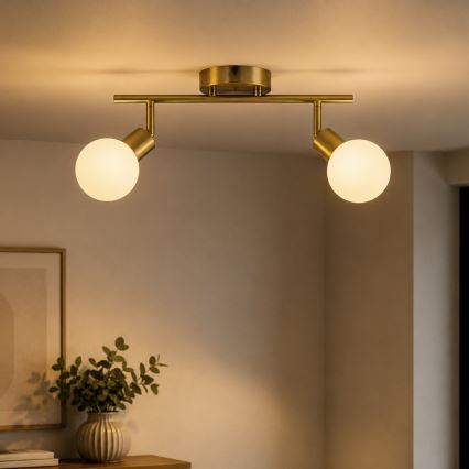 Brilliant - Lampă spot JORGE 2xG9/10W/230V, alamă