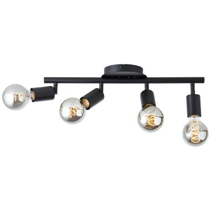 Brilliant - Lampă spot TIFFANY 4xE27/28W/230V neagră