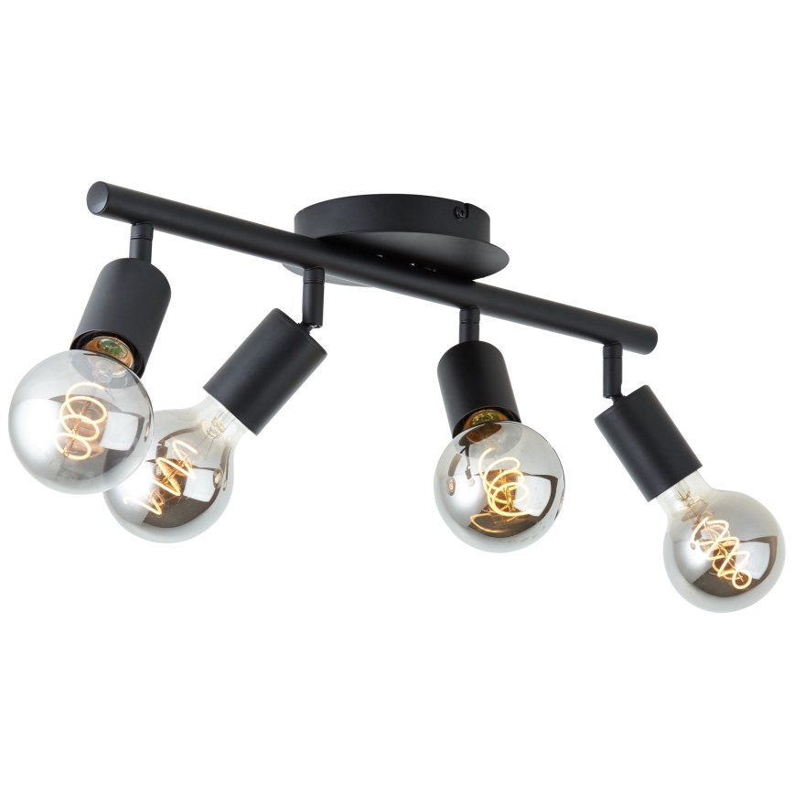 Brilliant - Lampă spot TIFFANY 4xE27/28W/230V neagră