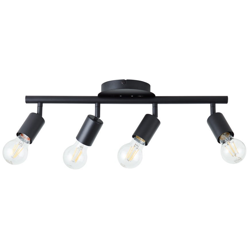 Brilliant - Lampă spot TIFFANY 4xE27/28W/230V neagră