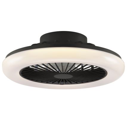 Brilliant - Lampă de tavan LED reglabilă cu ventilator MONTERO LED/20W/230V 2700-6500K Ø 42 cm negru + telecomandă