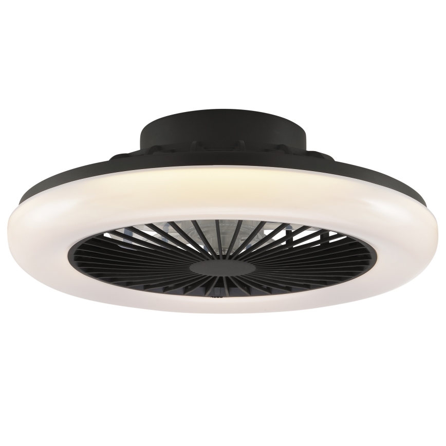 Brilliant - Lampă de tavan LED reglabilă cu ventilator MONTERO LED/20W/230V 2700-6500K Ø 42 cm negru + telecomandă