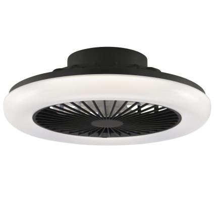 Brilliant - Lampă de tavan LED reglabilă cu ventilator MONTERO LED/20W/230V 2700-6500K Ø 42 cm negru + telecomandă